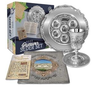 Elegant Silver Passover Seder Set  - New in Box